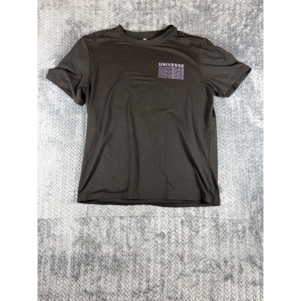 Mens T Shirt Black Big Bang Secret of the Formation Of The Universe World Wide